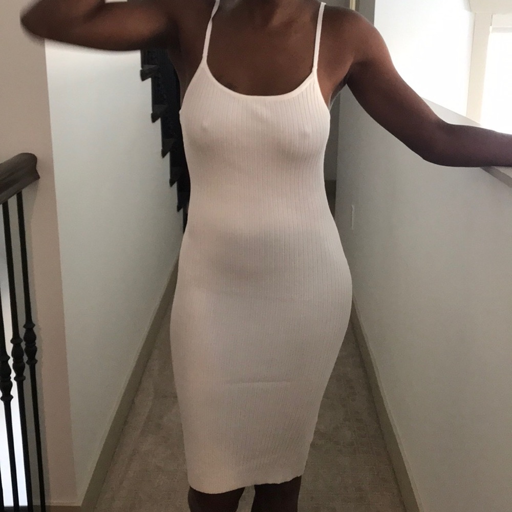 White body-con dress